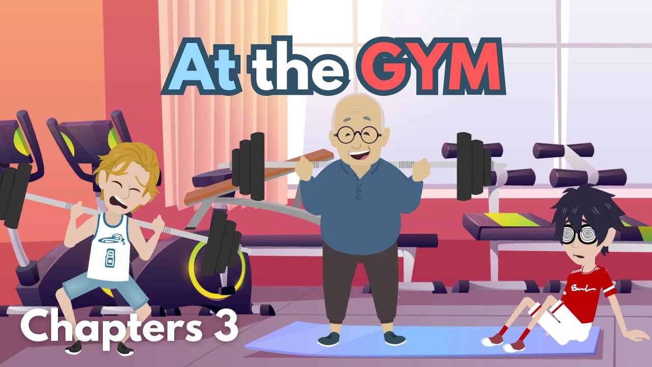 At the Gym English Conversation | Learn English Speaking Through Animated Story (My Friends EP3)