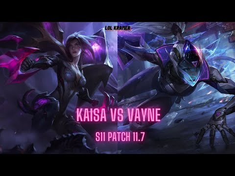 Vayne vs Kaisa ADC Patch 11.7️ Korea Challenger