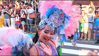 【 学生 サンバ 】全員美人ダンサー！！笑顔が素敵！【美女】japanese beautiful samba dancer Tバック サンバ 美尻 삼바　桑巴舞