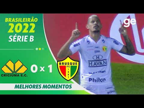 Gols e lances de Criciúma x Brusque