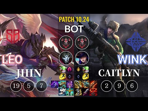 SB Leo Jhin vs ES Wink Caitlyn Bot - KR Patch 10.24