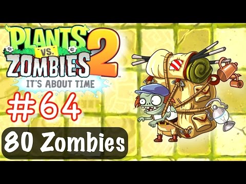 Plants vs Zombies 2 Lost City Day 28 Imp Porter Zombies!