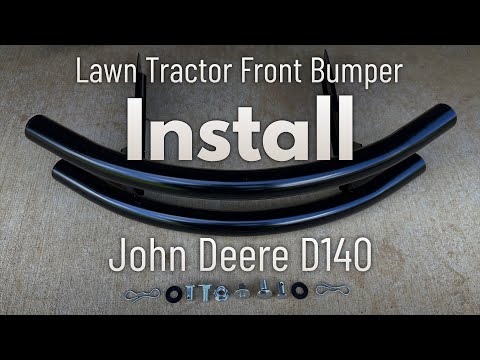 John Deere 100 series Front Bumper install demonstrated on John Deere D140