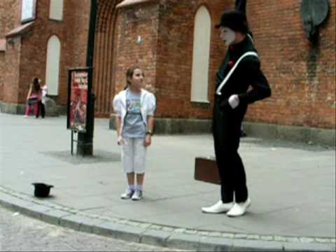 Funny Mime Mimello Śmieszny Mim Warsaw 2010