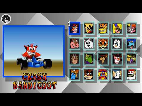Crash Team Racing Nitro Fueled Characters in PS1 Style.
