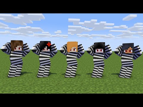 MONSTER SCHOOL : CHICKEN WING MEME PRISON GIRLS - MINECRAFT ANIMATION