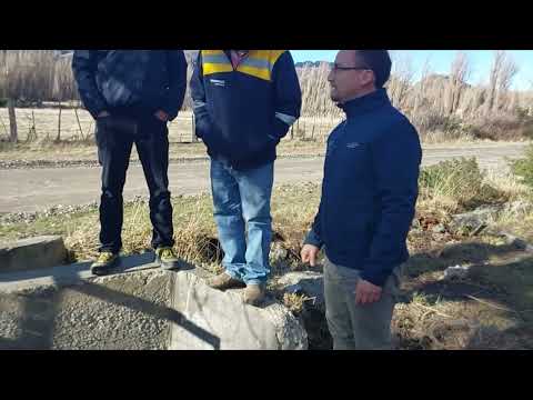 Obras de revestimiento de canales en Río Ibáñez alcanzan un 80% de avance y beneficiará a 56 regante