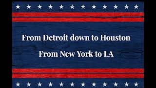 America Medley with Words Key of G