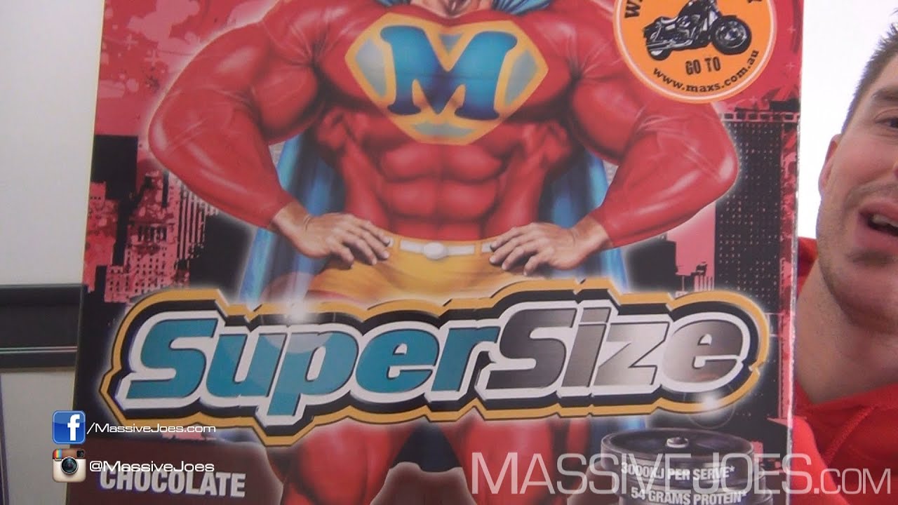 MAX'S SuperSize Gainer Protein Powder Supplement Review - MassiveJoes.com RAW Review Super Size