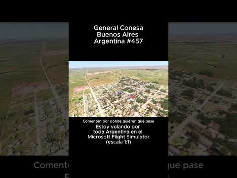 General Conesa, Buenos Aires desde el Microsoft Flight Simulator #generalconesa #buenosaires #msfs