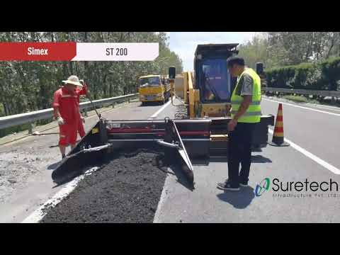 Simex Planer PL45 20 & Asphalt Paver ST200 for Road Maintenance