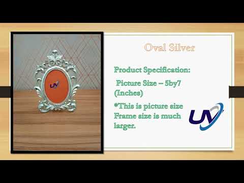 Oval Silver Photo Frame