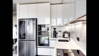 Современная угловая белая кухня Проект 32 фото 10