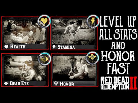 RDR2 Increase Health, Stamina, Dead Eye and Honor FAST | Level 10 stats guide (MAX LEVEL) Red Dead 2