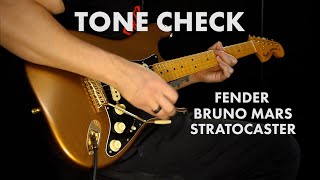 Video thumbnail for TONE CHECK: Fender Bruno Mars Stratocaster Demo | Cream City Music by Cream City Music