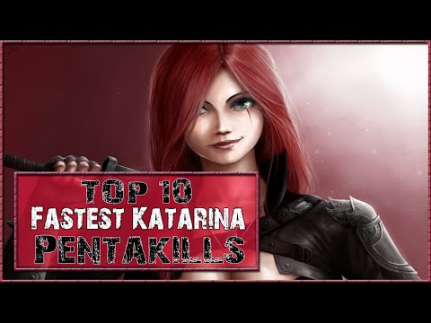 Top 10 FASTEST Katarina PENTAKILLS