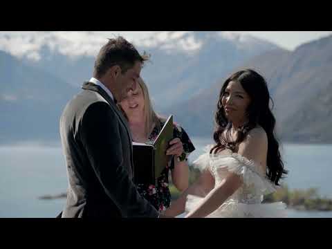 Ann & Ryan 's Wedding Ceremony at Rippon Wanaka New Zealand ( Film 4K )