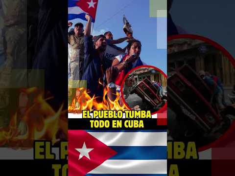 El pueblo tumba tod en Cuba