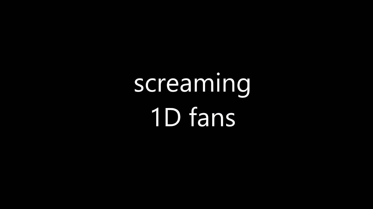 screaming 1D fans