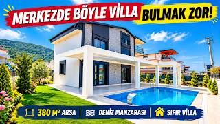 L416 -🔥MERKEZDE BÖYLE VİLLA BULMAK ZOR! 🏡380 M² ARSA + DENİZ MANZARASI + SIFIR V