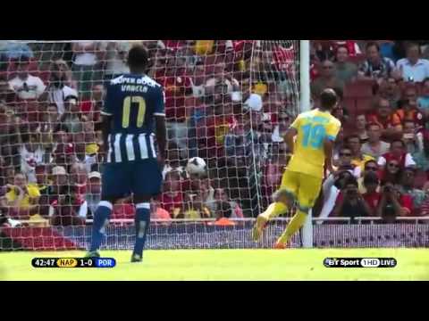 Goran Pandev Goal dello 0-1 Porto-Napoli Emirates Cup 4/08/13