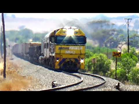 NR 42 & 116 on 1MP2 PN Industrial, and in the consist is another T class loco on delivery to  WA.