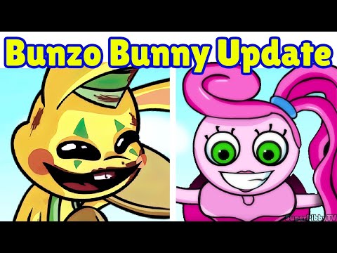 Friday Night Funkin' VS Bunzo Bunny EASY UPDATE (FNF Mod) (Poppy Playtime Chapter 2/Mommy Long Legs)