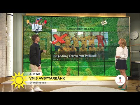 VM:s Avbytarbänk - Tyskland har inte förlorat två vm-matcher i rad sen 1958 - Nyhetsmorgon (TV4)