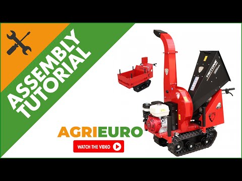 Ceccato Olindo Tritone BIG CINGO Garden Shredder on Tracked Power Barrow - Assembly tutorial