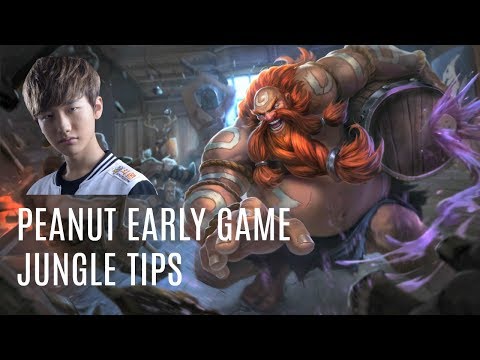 SKT T1 Peanut - Early Game Jungle Tips | Matching The Enemy Jungler