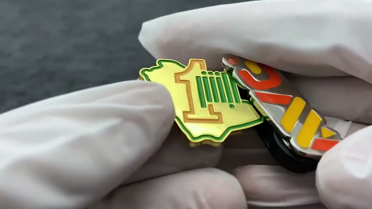 1783 - Multiple Design Letter Patterns Soft Enamel Magnet Pin