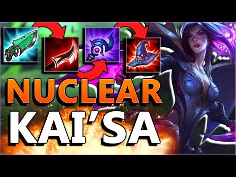 HIGHEST KAI'SA BURST YET!! Nuclear Kai'sa Mid Gameplay - PBE League of Legends