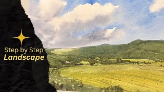 Watercolor Landscape - Step by step