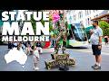 Statue Man Melbourne Street Performer