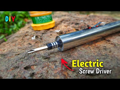 DIY Electric Screw Driver ।। how to make rechargeable screwdriver at home using N20 gear motor