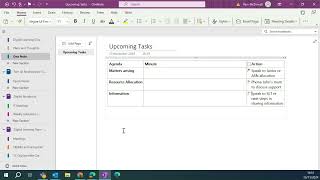Using OneNote with Outlook tasks