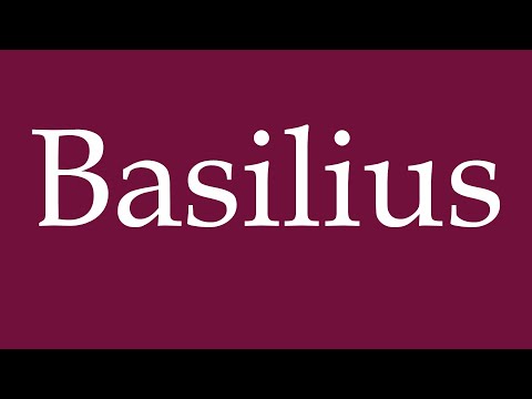How to Pronounce ''Basilius'' Correctly in German