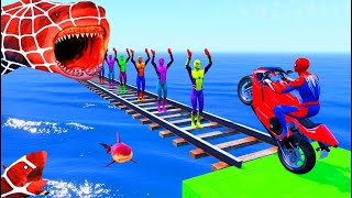 الرجل العنكبوت انقاذ باتمان Spider-Man Rescue batman vs iron man vs venom funny Game GTA 5 superhero