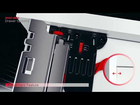 Миниатюра изображения товара Комплект направляющих мебельных Samet Smart Slide / 127240236 (2шт, полного выдвижения с доводчиком 500мм)