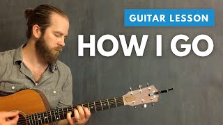 Guitar lesson for &quot;How I Go&quot; by Yellowcard (acoustic cover)