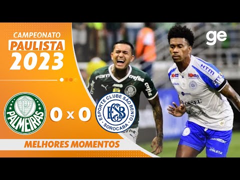PALMEIRAS 0 X 0 SÃO BENTO | MELHORES MOMENTOS | CAMPEONATO PAULISTA 2023 | ge.globo