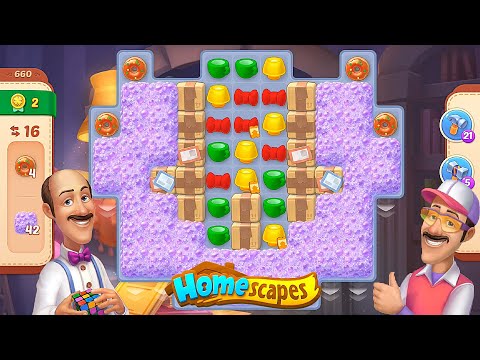 Homescapes - Level 659 & 660 Gameplay Walkthrough - New Update