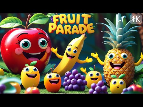 🥝 Fruit Parade Song | Kids Song | Nursery Rhyme 🍇🍉 | SING ALONG! | VIVUTV |