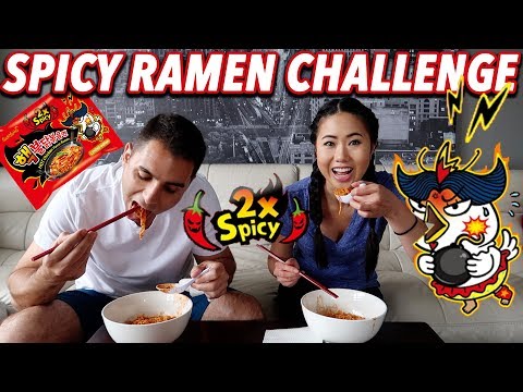 🔥 Extreme Spicy Ramen Challenge 🔥 | 2x Spicy Fire Nuclear Korean Noodles | Couple Challenge Video