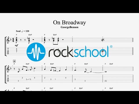 On Broadway - George Benson, Rockschool 2024 Electric Guitar Grade 3