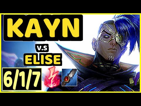 KARASMAI (KAYN) vs ELISE - 6/1/7 KDA JUNGLE CHALLENGER GAMEPLAY - NA