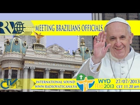 Encuentro con la clase dirigente de Brasil en el Teatro Municipal de Río de Janeiro