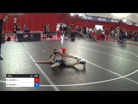 33 Kg Rr Rnd 1 - Cooper Smith, Maize Wrestling Club Vs Braeden Hamill, X-Factor Elite Wrestling