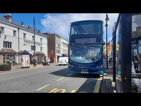 arriva northumbria 7608 NK59DMF WRIGHT GEMINI 2 DB300 308 NEWCASTLE