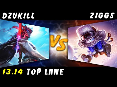 Dzukill - Yone vs Ziggs TOP Patch 13.14 - Yone Gameplay